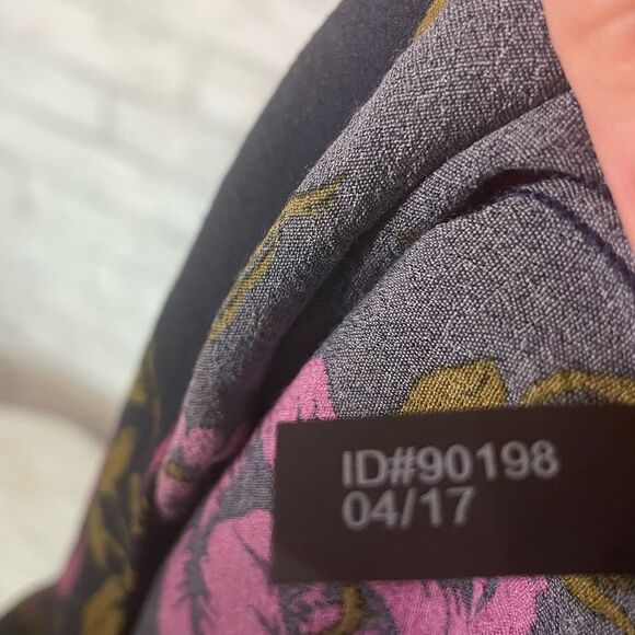 Express Off the Shoulder Floral Print Romper Flowy Ruffled Sleeves - Picture 6 of 7